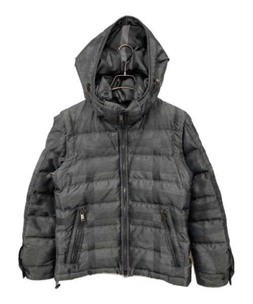 BLACK LABEL CRESTBRIDGE（ブラックレーベル クレストブリッジ）BLACK LABEL CRESTBRIDGE (ブラックレーベル クレストブリッジ) ダウンジャケット グレー サイズ:Mの古着・服飾アイテム