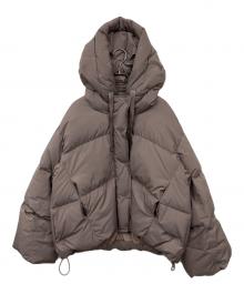 FRAY ID（フレイ アイディー）の古着「フーデッドダウンジャケット」｜ベージュ