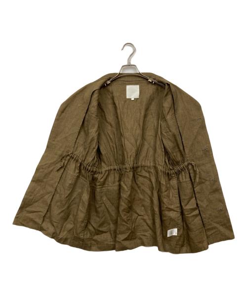 Drawing Numbers（ドローイングナンバーズ）Drawing Numbers (ドローイングナンバーズ) コンチネンタルリネンベスト オリーブ サイズ:38の古着・服飾アイテム