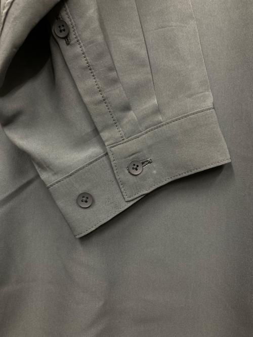 ATON（エイトン）ATON (エイトン) シルクシャツワンピース グレー サイズ:SIZE 2の古着・服飾アイテム