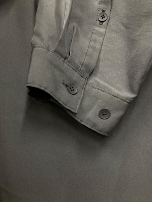 ATON（エイトン）ATON (エイトン) シルクシャツワンピース グレー サイズ:SIZE 2の古着・服飾アイテム