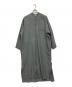 ATON（エイトン）の古着「シルクシャツワンピース」｜グレー