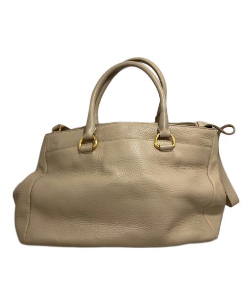 PRADA（プラダ）PRADA (プラダ) 2WAYバッグ ベージュの古着・服飾アイテム