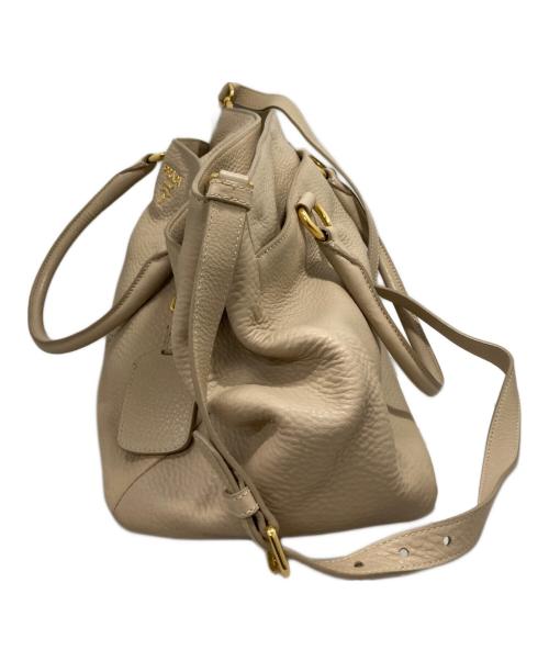 PRADA（プラダ）PRADA (プラダ) 2WAYバッグ ベージュの古着・服飾アイテム