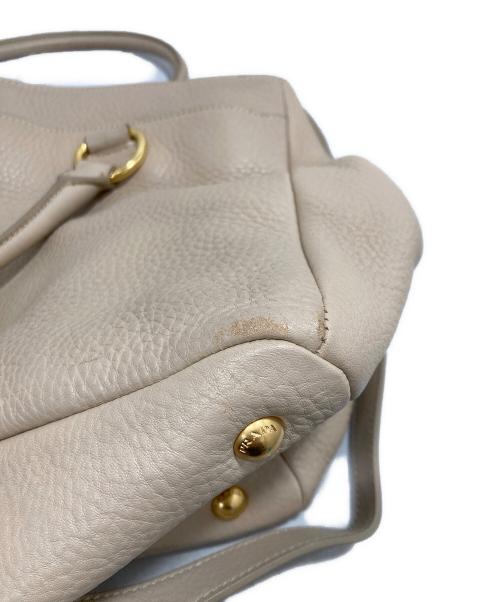 PRADA（プラダ）PRADA (プラダ) 2WAYバッグ ベージュの古着・服飾アイテム