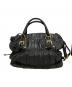PRADA (プラダ) nappa gaufreハンドバッグ ブラック：50000円