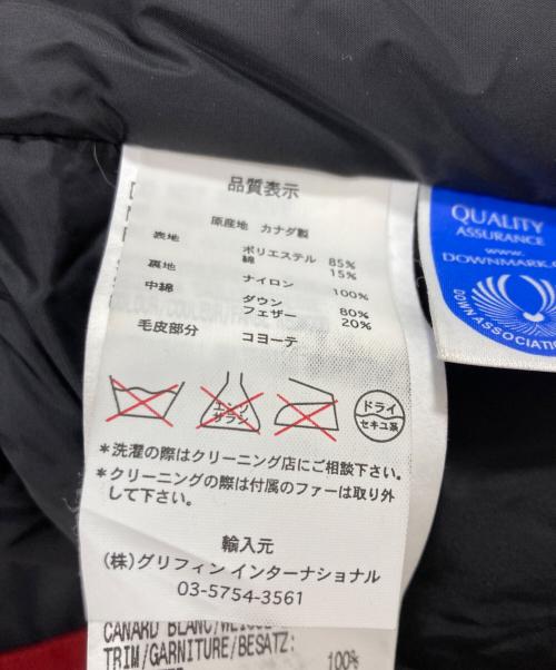 CANADA GOOSE（カナダグース）CANADA GOOSE (カナダグース) ジャスパーパーカー レッド サイズ:Sの古着・服飾アイテム