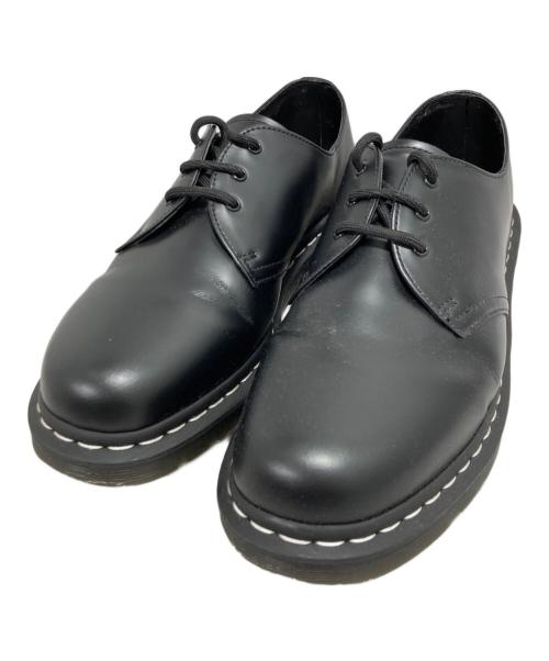 Dr.Martens（ドクターマーチン）Dr.Martens (ドクターマーチン) ホワイトステッチ 3 ホール シューズ ブラック サイズ:Uk10の古着・服飾アイテム