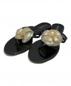 CHANELシャネル）の古着「サンダル」｜ブラック