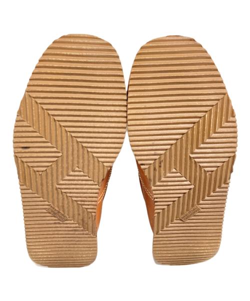 HERMES（エルメス）HERMES (エルメス) クイックレザースニーカー ブラウン サイズ:37.5の古着・服飾アイテム