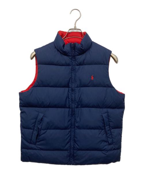 POLO RALPH LAUREN（ポロ・ラルフローレン）POLO RALPH LAUREN (ポロ・ラルフローレン) ダウンベスト ネイビー サイズ:M(12/14)の古着・服飾アイテム