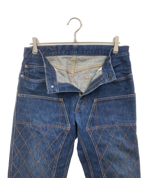 KOJIMA GENES（コジマジーンズ）KOJIMA GENES (コジマジーンズ) キルティングダブルニーデニムパンツ インディゴ サイズ:34の古着・服飾アイテム