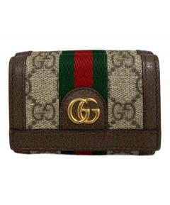 中古・古着通販】GUCCI (グッチ) オールドGGスプリームポーチ ブラウン
