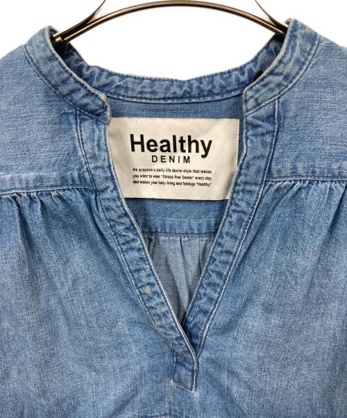 Healthy DENIM（ヘルシーデニム）Healthy denim (ヘルシーデニム) Lychee デニムワンピース インディゴの古着・服飾アイテム
