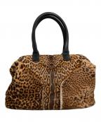 Yves Saint Laurentイヴサンローラン）の古着「レオパード ボストンバッグ」｜ベージュ