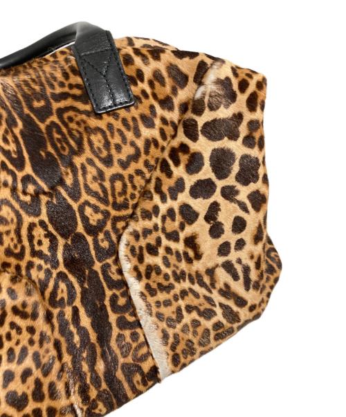 Yves Saint Laurent（イヴサンローラン）Yves Saint Laurent (イヴサンローラン) レオパード ボストンバッグ ベージュの古着・服飾アイテム