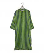 SZ Blockprintsエスゼットブロックプリント）の古着「ワンピース」｜スカイブルー×グリーン