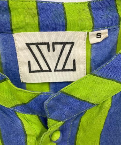 SZ Blockprints（エスゼットブロックプリント）SZ Blockprints (エスゼットブロックプリント) ワンピース スカイブルー×グリーン サイズ:Sの古着・服飾アイテム