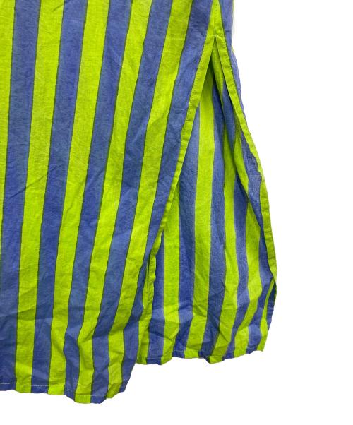 SZ Blockprints（エスゼットブロックプリント）SZ Blockprints (エスゼットブロックプリント) ワンピース スカイブルー×グリーン サイズ:Sの古着・服飾アイテム