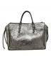 BALENCIAGA (バレンシアガ) ペーパーミニ 2WAY ハンドバッグ シルバー：25000円