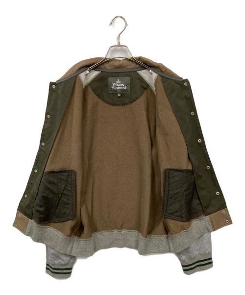 Vivienne Westwood man（ヴィヴィアン ウェストウッド マン）Vivienne Westwood man (ヴィヴィアン ウェストウッド マン) ビックオーブワッペン スタジャン ベージュ サイズ:44の古着・服飾アイテム