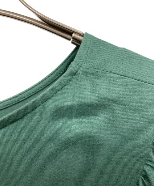 DRAWER（ドゥロワー）Drawer (ドゥロワー) フリルブラウス グリーン サイズ:1の古着・服飾アイテム