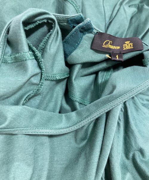DRAWER（ドゥロワー）Drawer (ドゥロワー) フリルブラウス グリーン サイズ:1の古着・服飾アイテム