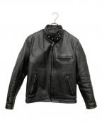 Schottショット）の古着「ボアライナー付 レザーシングルライダース ジャケット」｜ブラック