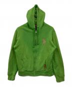 POLO RALPH LAURENポロ・ラルフローレン）の古着「ジップパーカー」｜グリーン