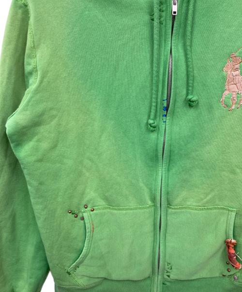 POLO RALPH LAUREN（ポロ・ラルフローレン）POLO RALPH LAUREN (ポロ・ラルフローレン) ジップパーカー グリーン サイズ:XLの古着・服飾アイテム