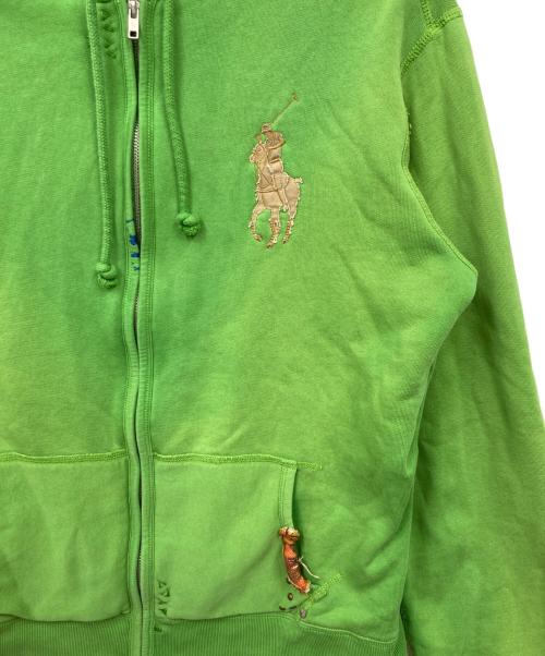 POLO RALPH LAUREN（ポロ・ラルフローレン）POLO RALPH LAUREN (ポロ・ラルフローレン) ジップパーカー グリーン サイズ:XLの古着・服飾アイテム