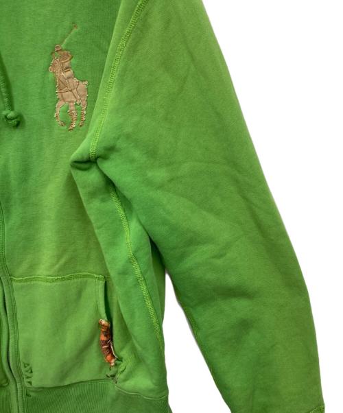 POLO RALPH LAUREN（ポロ・ラルフローレン）POLO RALPH LAUREN (ポロ・ラルフローレン) ジップパーカー グリーン サイズ:XLの古着・服飾アイテム