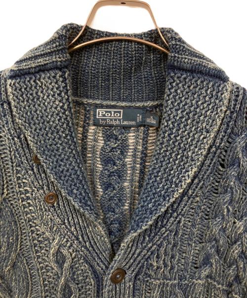 POLO RALPH LAUREN（ポロ・ラルフローレン）POLO RALPH LAUREN (ポロ・ラルフローレン) カーディガン インディゴ サイズ:XLの古着・服飾アイテム