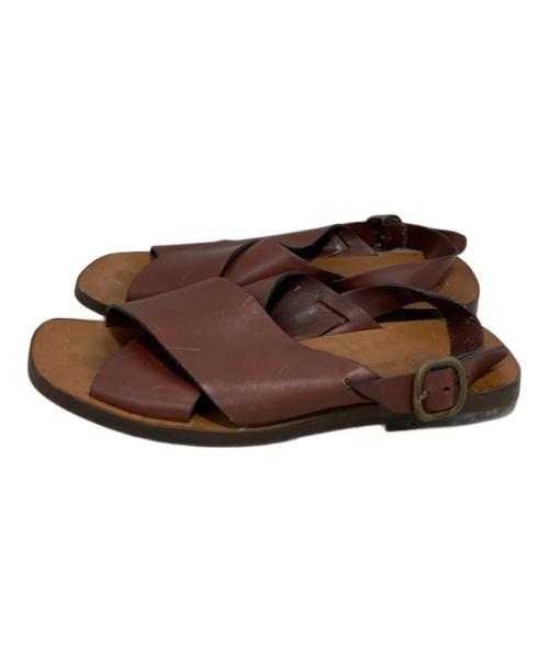 Pino giardini（ピノ ジャルディーニ）Pino giardini (ピノ ジャルディーニ) サンダル ブラウン サイズ:表記無しの古着・服飾アイテム