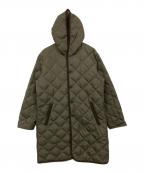 TAIONタイオン）の古着「パイピングダウンコート」｜カーキ
