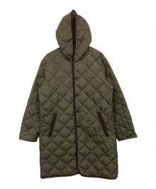 TAION（タイオン）の古着「パイピングダウンコート」｜カーキ