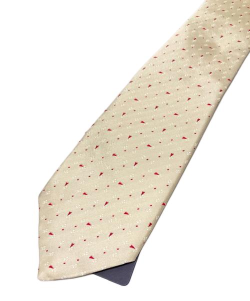 PRADA（プラダ）PRADA (プラダ) ネクタイ ベージュ サイズ:TU 未使用品の古着・服飾アイテム