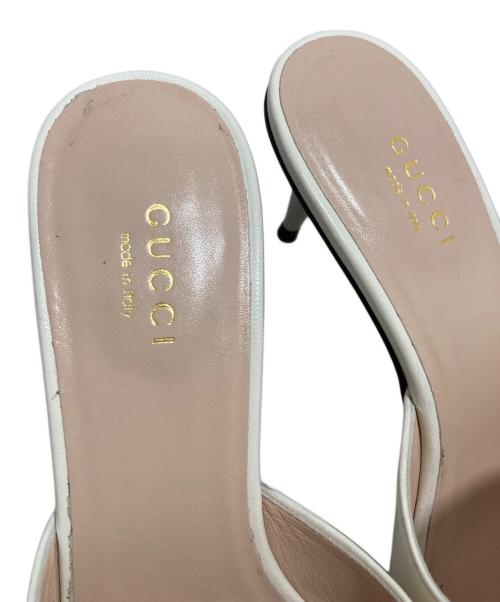 GUCCI（グッチ）GUCCI (グッチ) GG ロゴ ブロンディ スライドサンダル ベージュ サイズ:36の古着・服飾アイテム