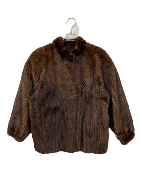 SAGA MINK（サガミンク）SAGA MINK (サガミンク) ファージャケット ブラウン サイズ:LLの古着・服飾アイテム