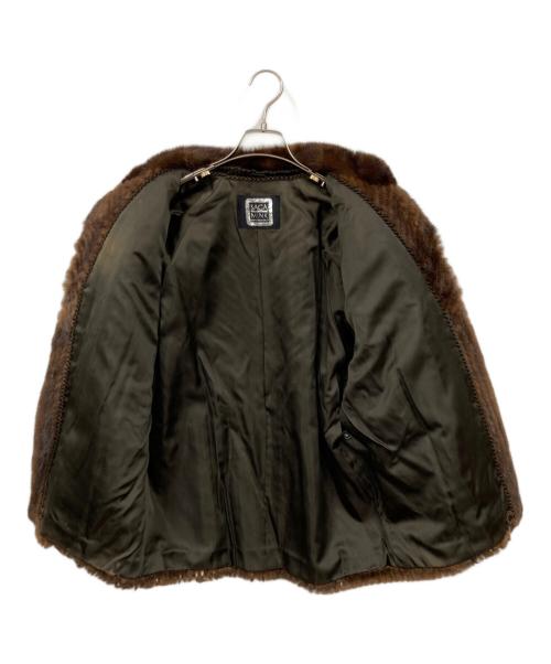 SAGA MINK（サガミンク）SAGA MINK (サガミンク) ファージャケット ブラウン サイズ:LLの古着・服飾アイテム