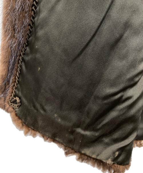 SAGA MINK（サガミンク）SAGA MINK (サガミンク) ファージャケット ブラウン サイズ:LLの古着・服飾アイテム