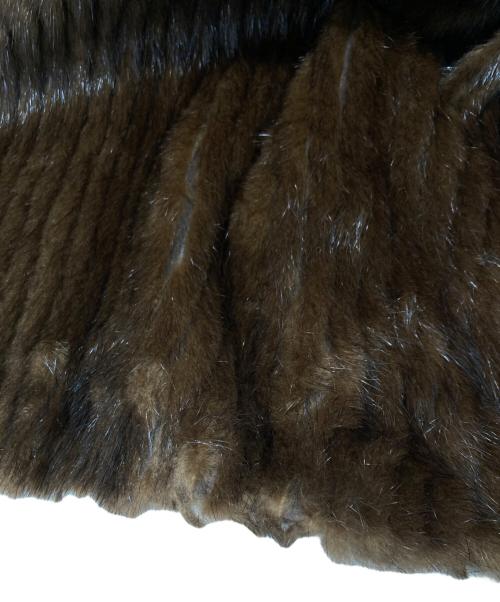 SAGA MINK（サガミンク）SAGA MINK (サガミンク) ファージャケット ブラウン サイズ:LLの古着・服飾アイテム