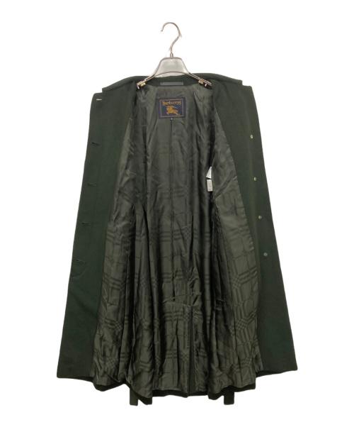 Burberry's（バーバリー）Burberry's (バーバリーズ) アンゴラ混ステンカラーコートコート グリーン サイズ:38の古着・服飾アイテム