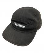 SUPREMEシュプリーム）の古着「Washed Chino Twill Camp Cap」｜ブラック