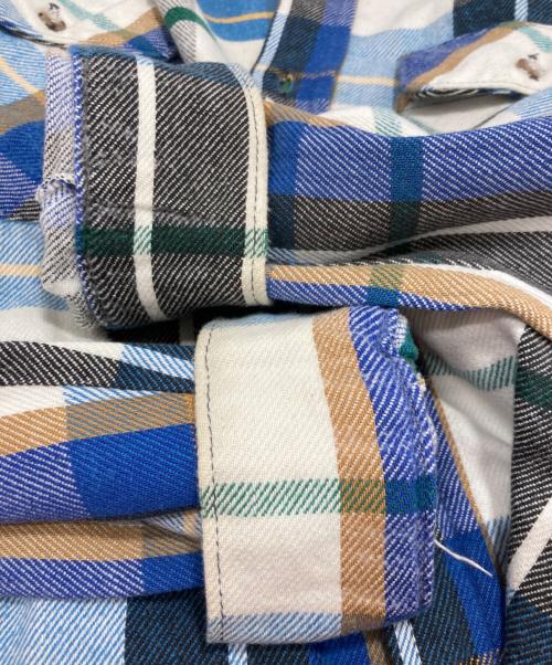 FIVE BROTHER（ファイブブラザー）FIVE BROTHER (ファイブブラザー) ネルシャツ ブルー サイズ:Lの古着・服飾アイテム