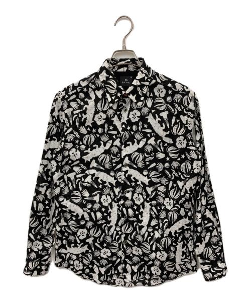 PAUL SMITH（ポールスミス）Paul Smith (ポールスミス) 総柄シャツ ブラック サイズ:Mの古着・服飾アイテム