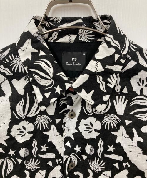 PAUL SMITH（ポールスミス）Paul Smith (ポールスミス) 総柄シャツ ブラック サイズ:Mの古着・服飾アイテム