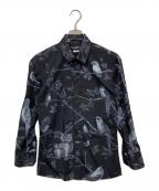 DOLCE & GABBANAドルチェ＆ガッバーナ）の古着「総柄シャツ」｜ブラック