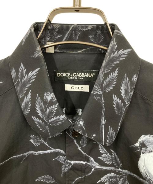 DOLCE & GABBANA（ドルチェ＆ガッバーナ）DOLCE & GABBANA (ドルチェ＆ガッバーナ) 総柄シャツ ブラック サイズ:15の古着・服飾アイテム