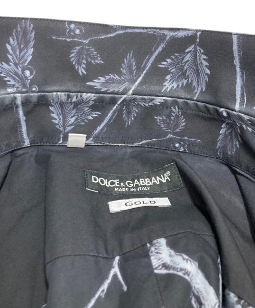 DOLCE & GABBANA（ドルチェ＆ガッバーナ）DOLCE & GABBANA (ドルチェ＆ガッバーナ) 総柄シャツ ブラック サイズ:15の古着・服飾アイテム